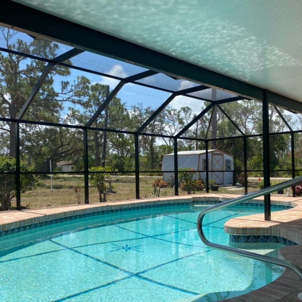 enclosed pool
